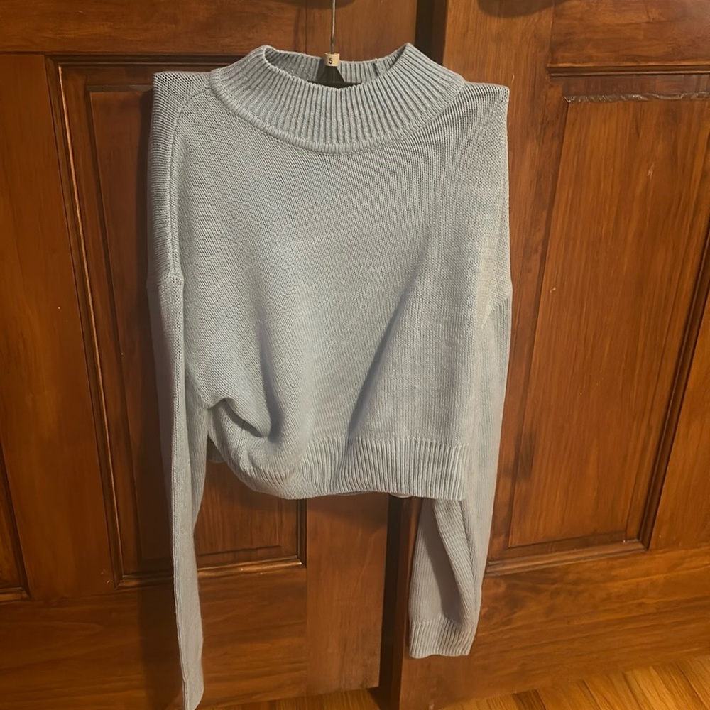 Divided blue cd kids sweater
